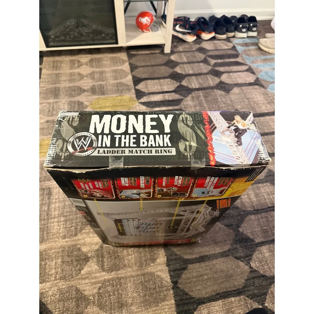 WWE Money in the Bank Ladder Match Ring Jakks Pacific 22in Playset Figures Boxed